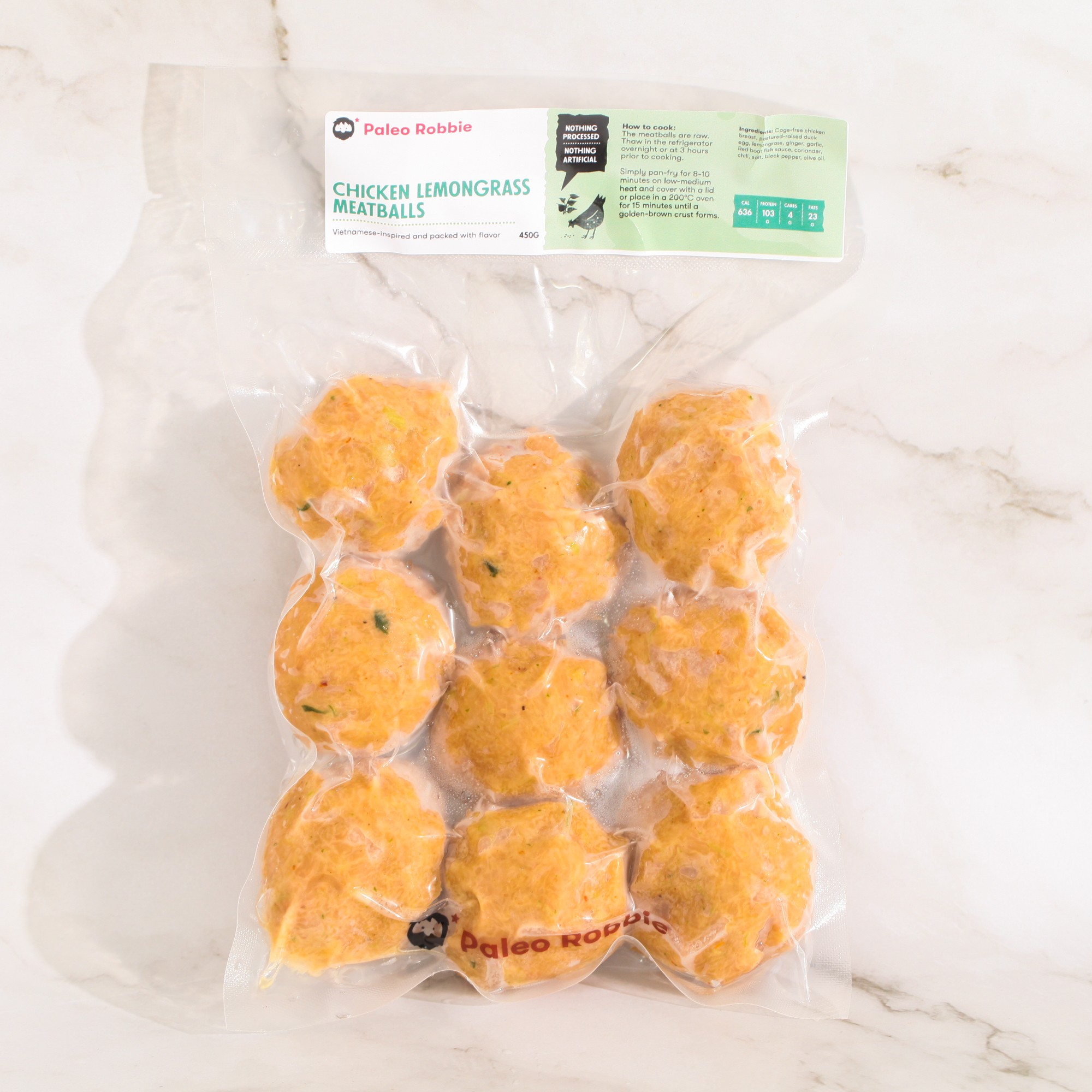 Chicken lemongrass meatballs